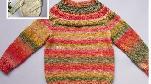 成人园肩毛衣教程视频,成人园肩毛衣编织教程详解