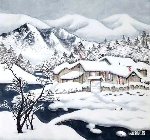 成人画雪景视频,成人绘画视频中的冬日童话世界  第2张
